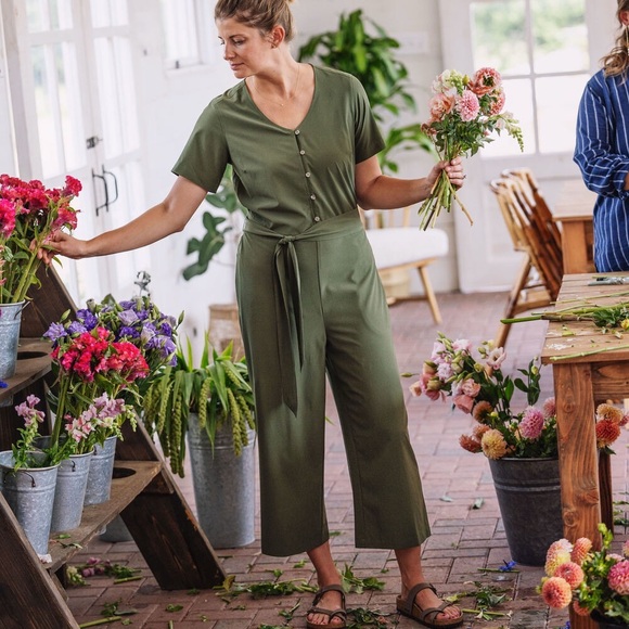 Duluth Green Jumpsuit Romper - Picture 7 of 7